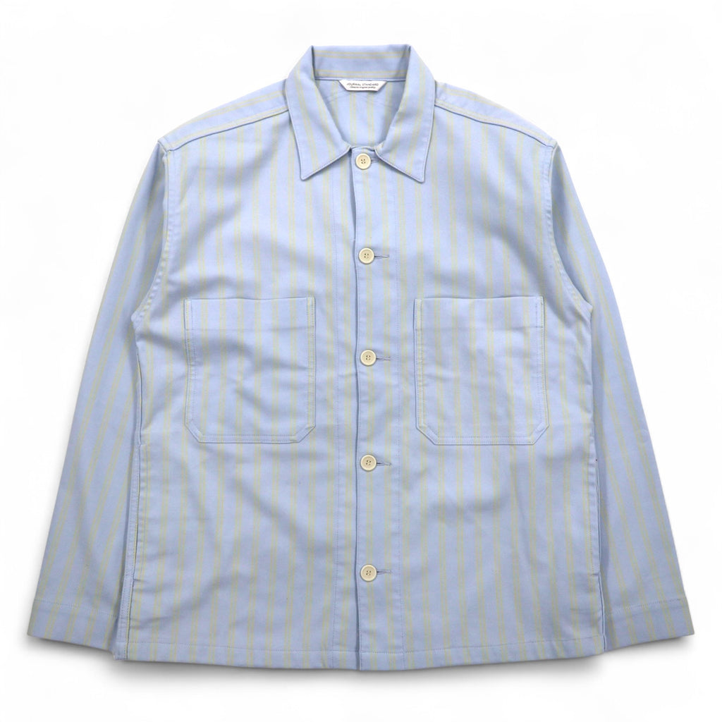 JOURNAL STANDARD Coverall L Blue Stripe Stretch Made in Japan