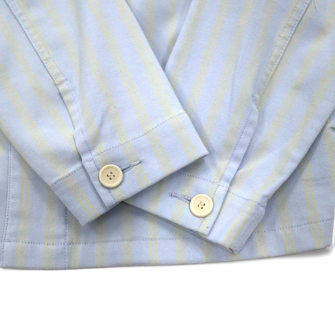 JOURNAL STANDARD Coverall L Blue Stripe Stretch Made in Japan
