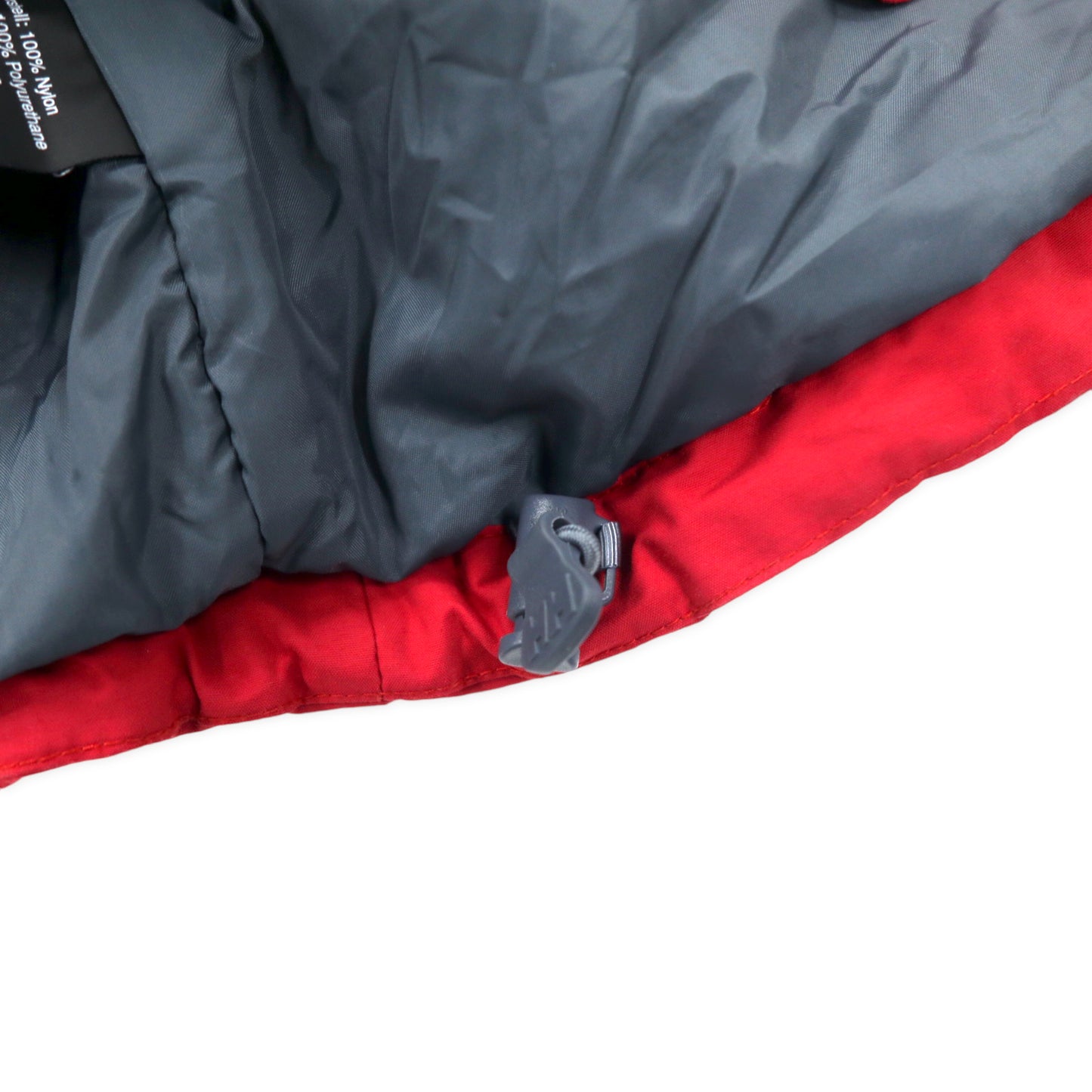 HELLY HANSEN マウンテンパーカー M レッド ナイロン 防水 透湿 フード着脱式 スキーウェア HELLY TECH XP ワンポイントロゴ刺繍 ビッグサイズ