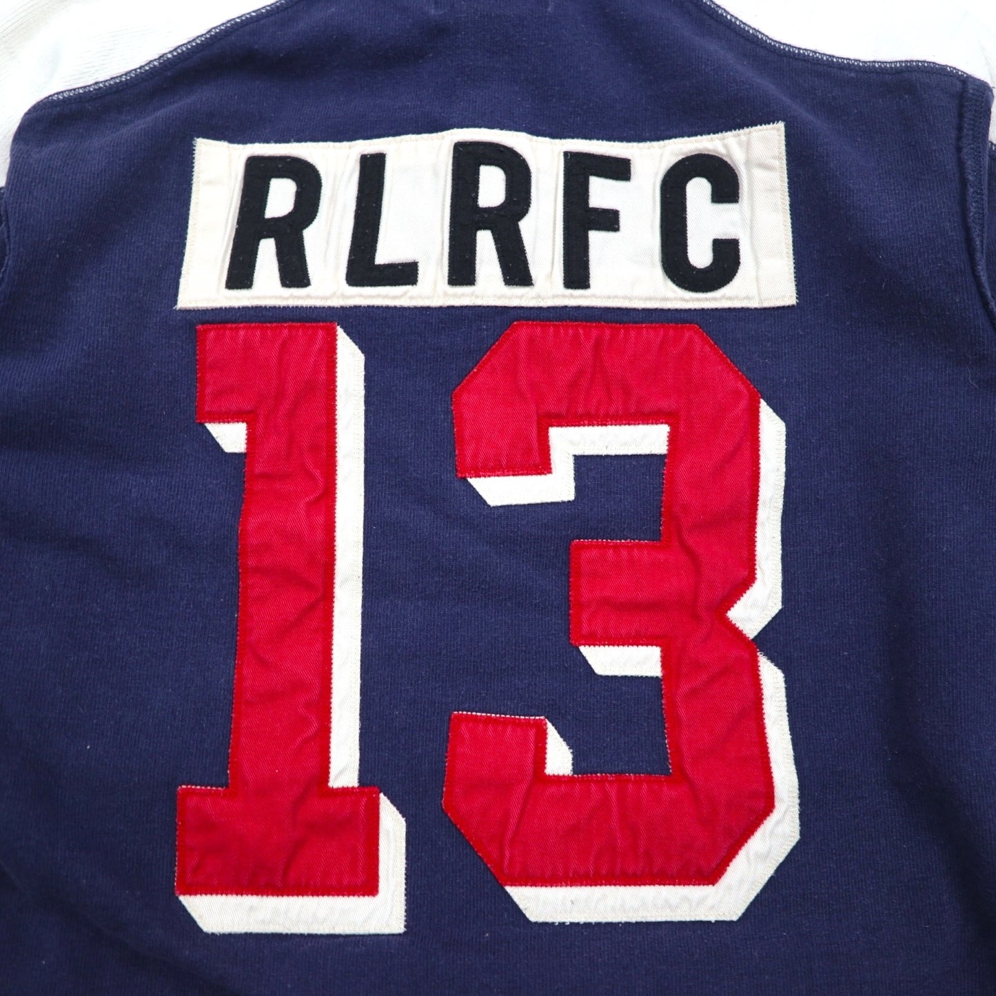 RUGBY RALPH LAUREN Rugby shirt, hoodie, L, navy, patch, numbering, CLASSIC RUGBY FIT