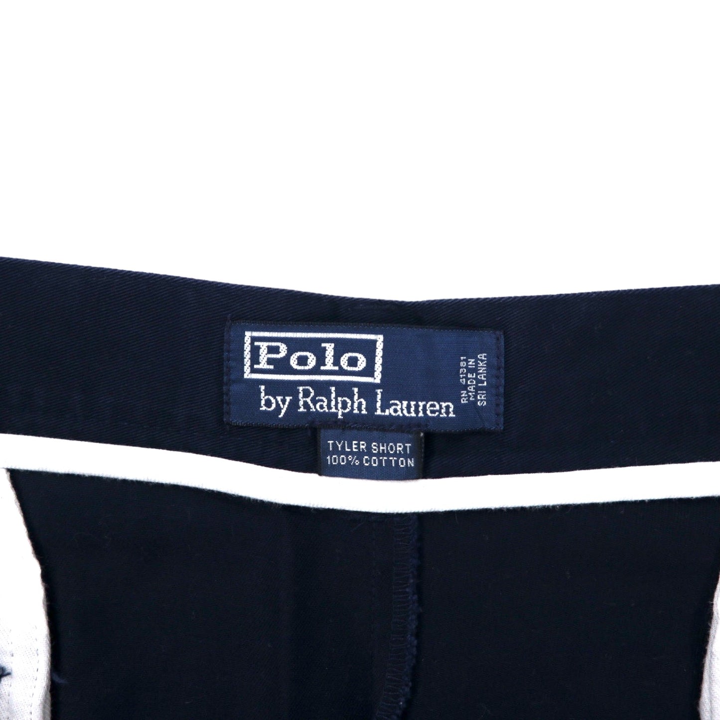 Polo by Ralph Lauren 2タック ポロチノ ショーツ ハーフパンツ 40 ネイビー コットン TYLER SHORT