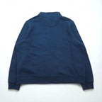 carhartt リラックスフィット ハーフジップ スウェット 2XL Relaxed Fit ブルー 無地 カンガルーポケット 裏起毛 105657