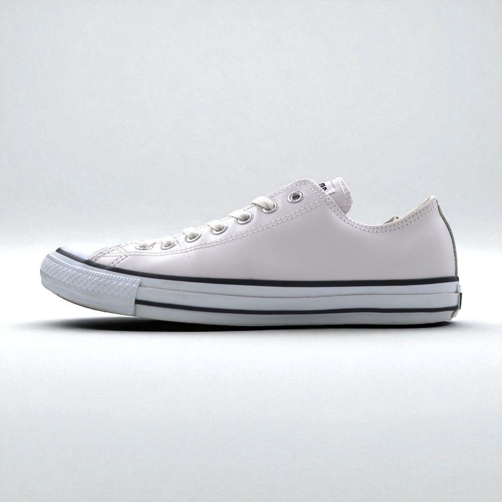 CONVERSE レザーオールスター オックス LEATHER ALL STAR OX スニーカー 27.5cm ホワイト 1B905
