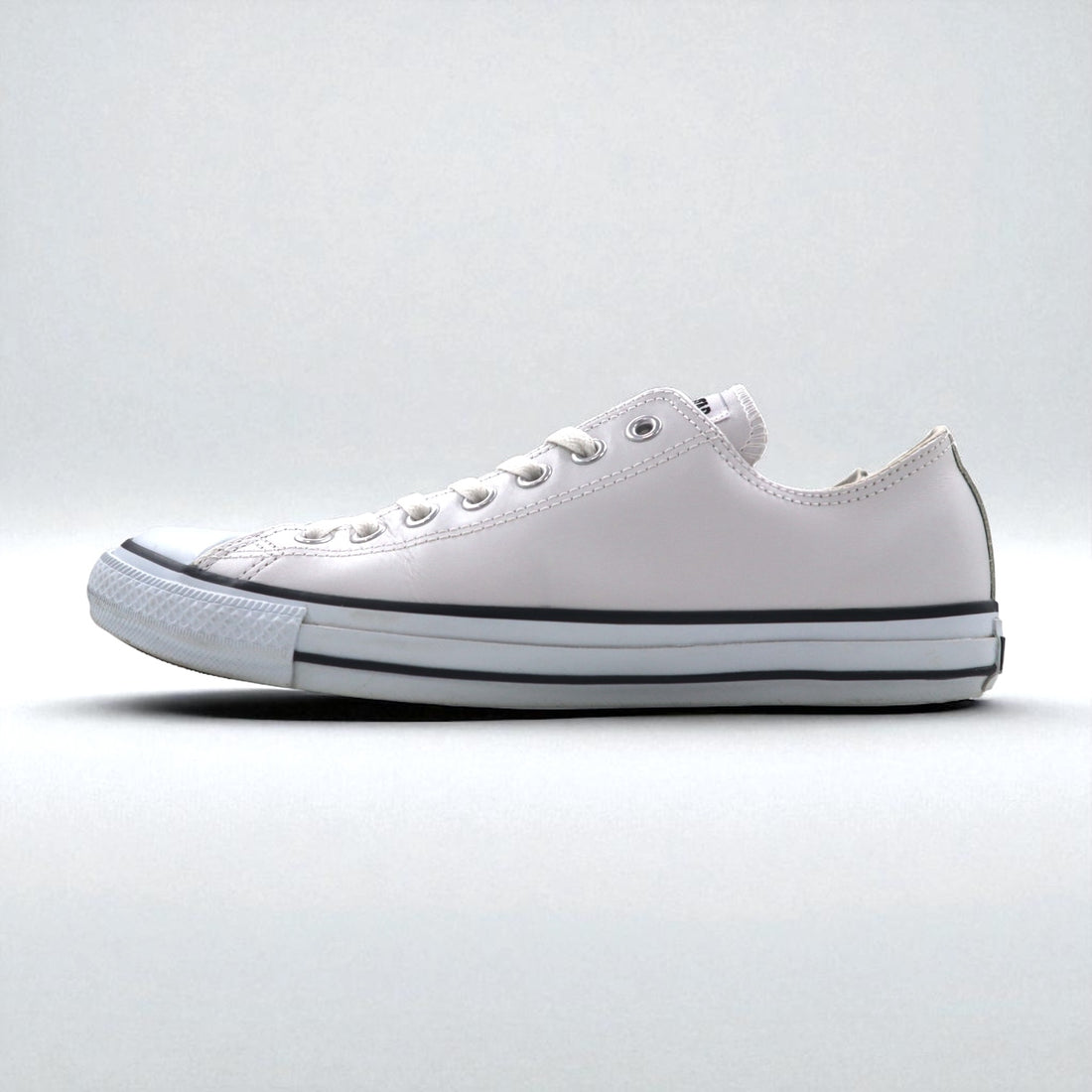 CONVERSE レザーオールスター オックス LEATHER ALL STAR OX スニーカー 27.5cm ホワイト 1B905