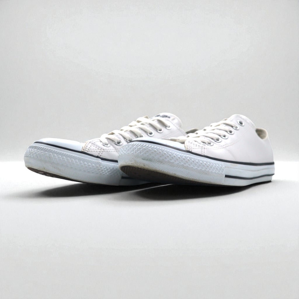 CONVERSE レザーオールスター オックス LEATHER ALL STAR OX スニーカー 27.5cm ホワイト 1B905