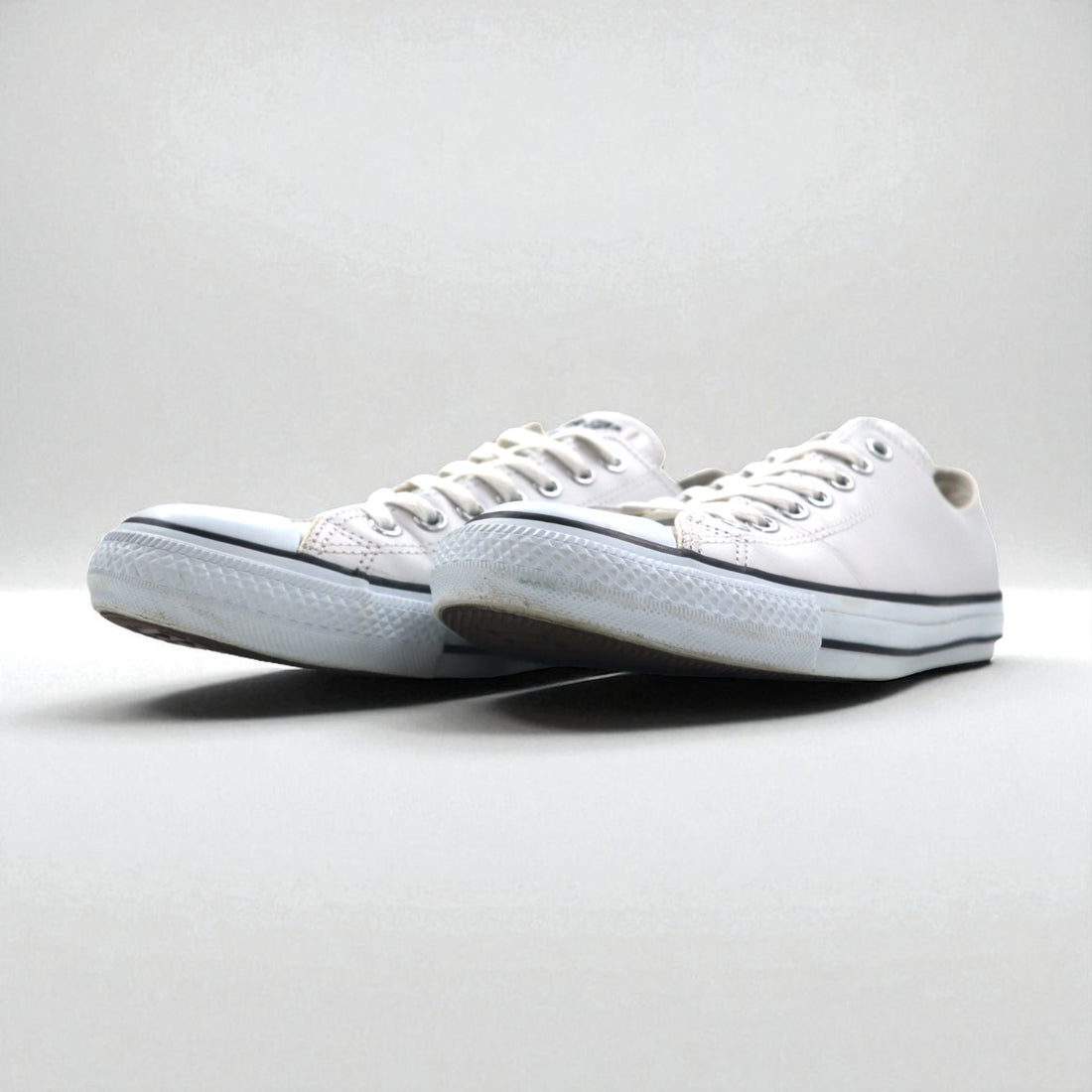 CONVERSE レザーオールスター オックス LEATHER ALL STAR OX スニーカー 27.5cm ホワイト 1B905
