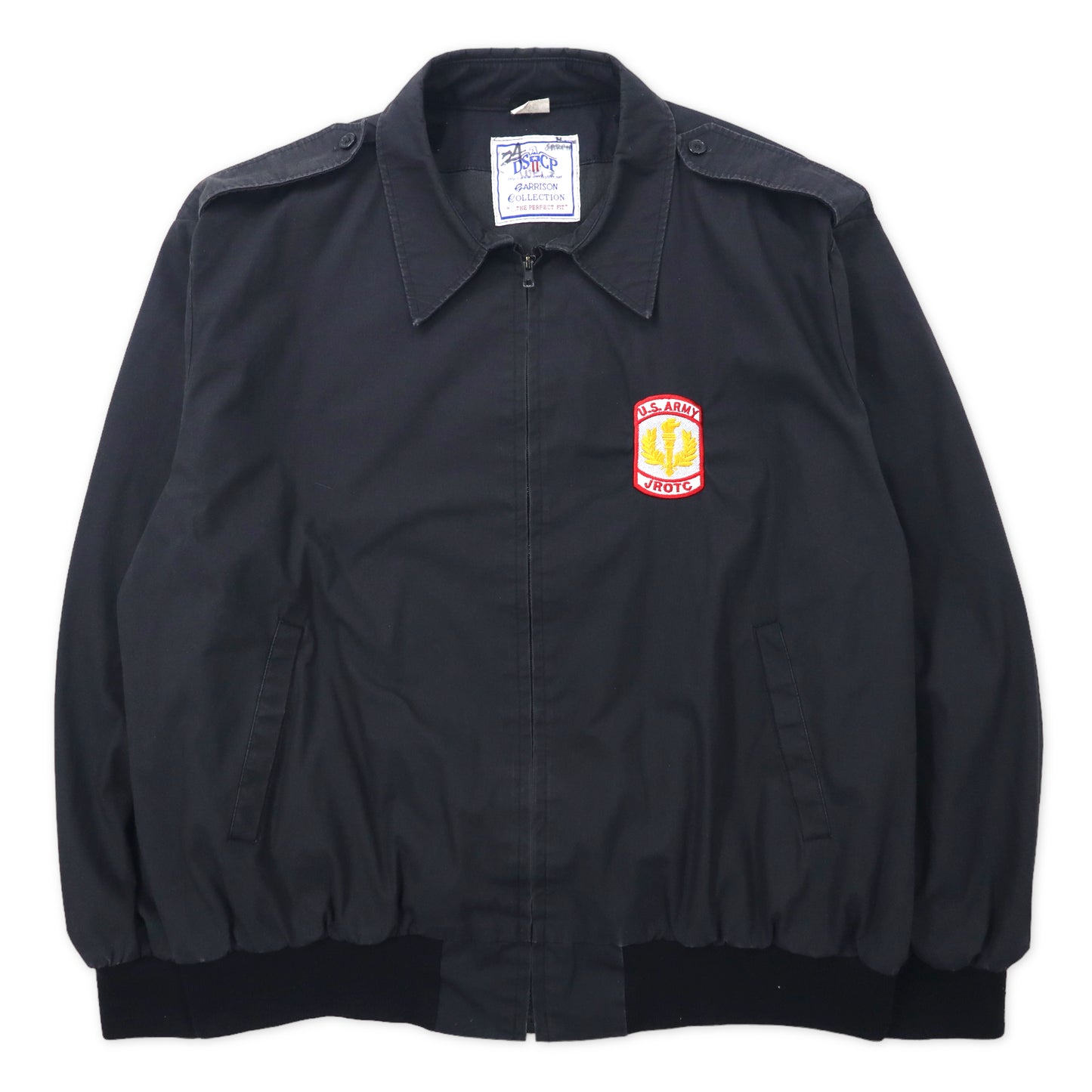 US ARMY WINDBREAKER BLACK SHADE ミリタリー サービスジャケット XL ブラック コットン JROTC 8405-01-447-7203 00年代