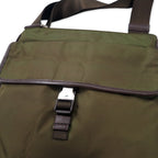 PRADA Crossbody Bag Shoulder Bag Khaki Nylon VELA SPORT Triangle Logo Plate TRICOLLA Made in Italy