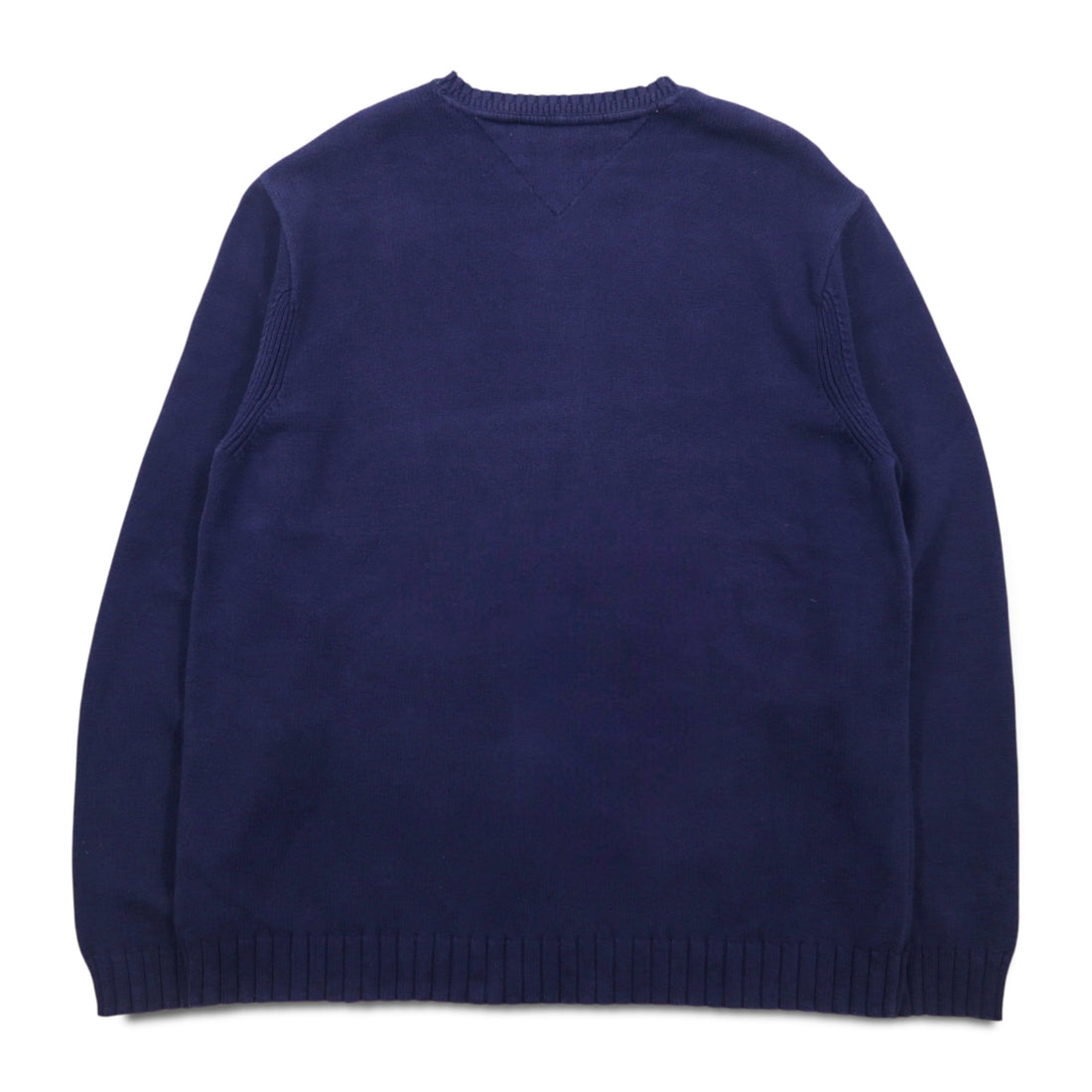 TOMMY HILFIGER 90年代 コットン ニット クルー セーター L ネイビー コットン
