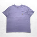carhartt ルーズフィット ポケット Tシャツ ポケTee 2XL LOOSE FIT パープル コットン