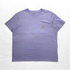 carhartt ルーズフィット ポケット Tシャツ ポケTee 2XL LOOSE FIT パープル コットン