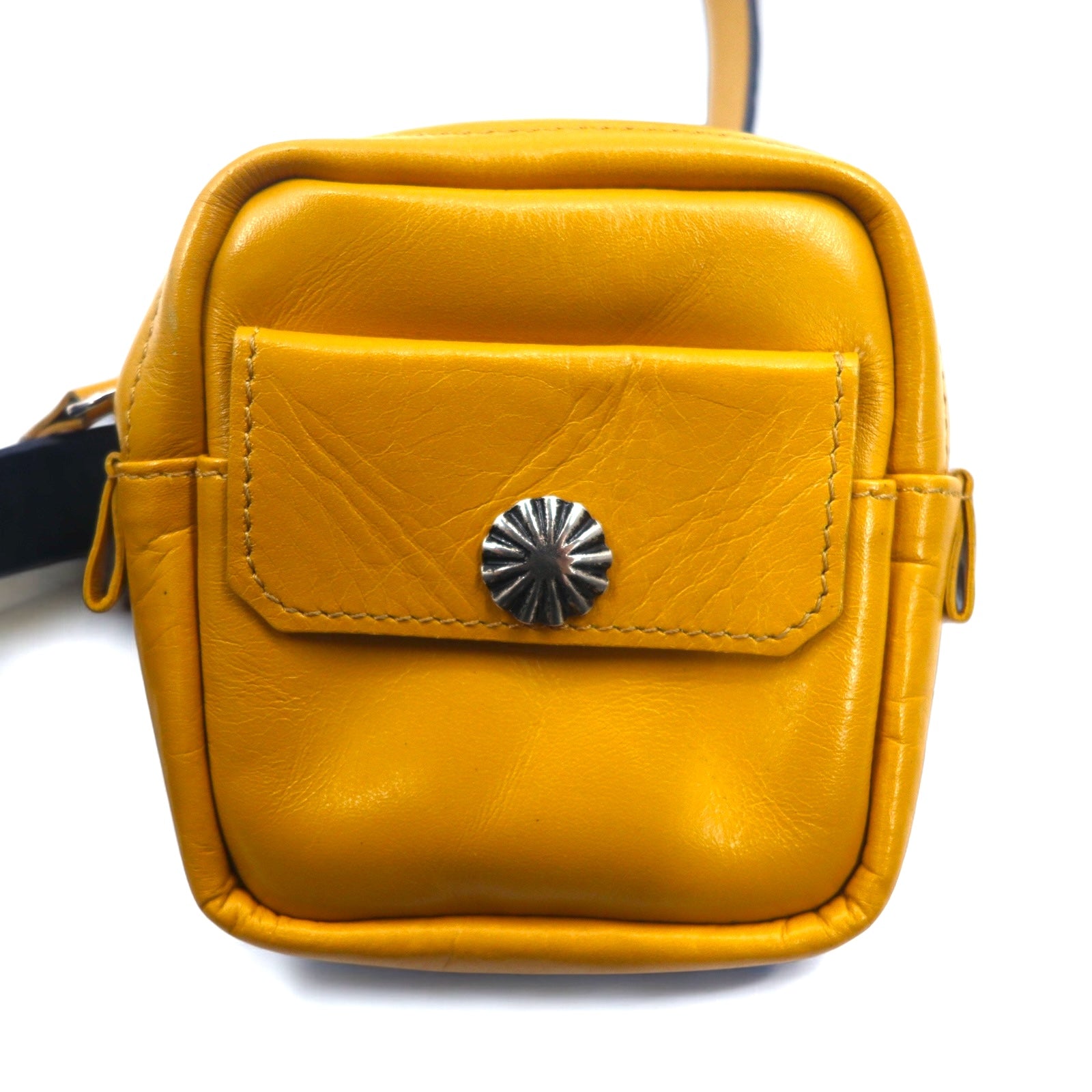 TOGA VIRILIS Belt Bag Waist Bag Body Bag Yellow Navy Metal Concho