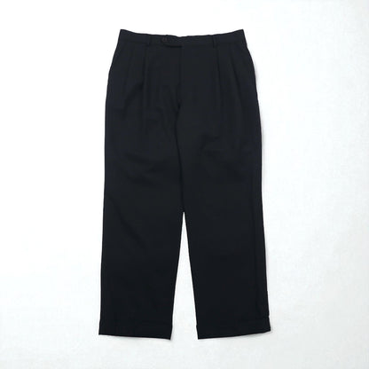 NAUTICA 2タック ワイド スラックスパンツ L グレー ウール