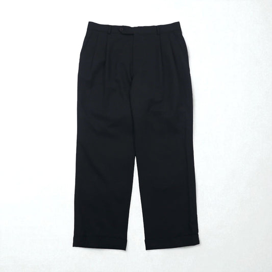 NAUTICA 2タック ワイド スラックスパンツ L グレー ウール