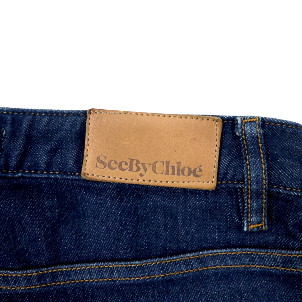 See By Chloe スリムフィット ジーンズ デニムパンツ 26 ブルー コットン ストレッチ