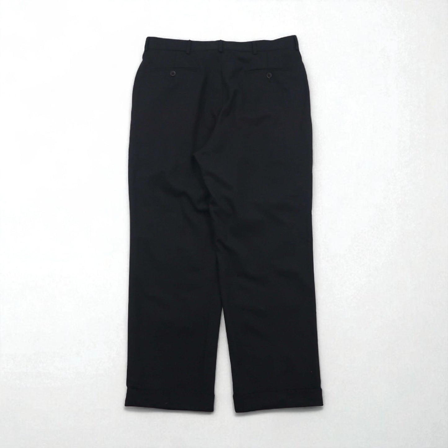 NAUTICA 2タック ワイド スラックスパンツ L グレー ウール