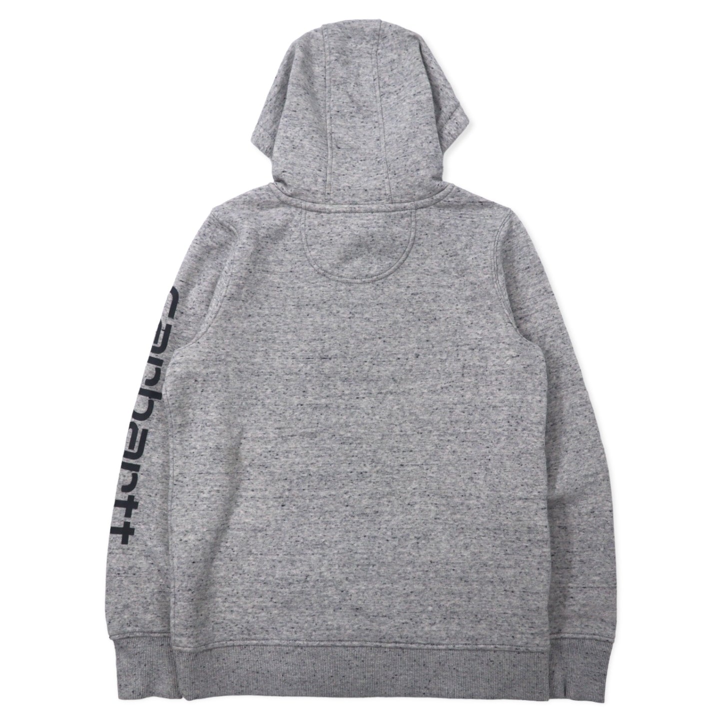 carhartt リラックスフィット プルオーバーパーカー S グレー コットン 裏起毛 袖ロゴ RELAXED FIT MIDWEIGHT LOGO SLEEVE GRAPHIC HOODIE 102791