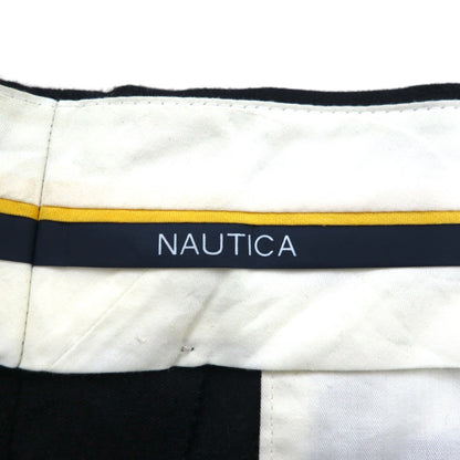 NAUTICA 2タック ワイド スラックスパンツ L グレー ウール
