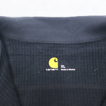 carhartt ハーフジップ スウェット XL ブラック Base Force Super-Cold Weather Quarter-Zip Top 101301 メキシコ製
