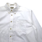 L.L.Bean オックスフォード ボタンダウンシャツ L ホワイト コットン WRINKLE RESISTANT 防シワ加工 スリランカ製