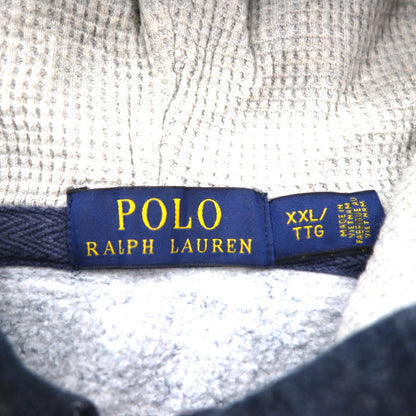 POLO RALPH LAUREN Reverse Weave Full-Zip Hoodie, Size 2XL, Navy, with Small Pony Embroidery