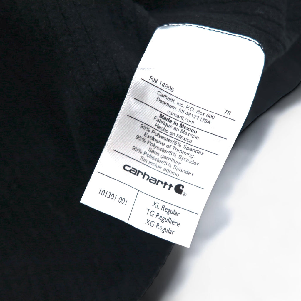 Carhartt Half-Zip Sweatshirt XL Black Base Force Super-Cold Weather Quarter-Zip Top 101301 Made in Mexico