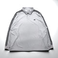 adidas Originals Adicolor Rugby Polo Jersey, Size XL, Gray Polyester, Trefoil Logo, 3-Stripes, HK9900