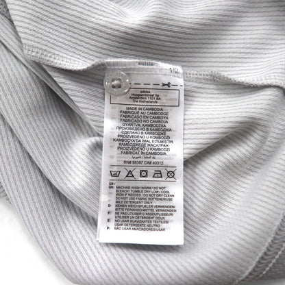 adidas Originals Adicolor Rugby Polo Jersey, Size XL, Gray Polyester, Trefoil Logo, 3-Stripes, HK9900