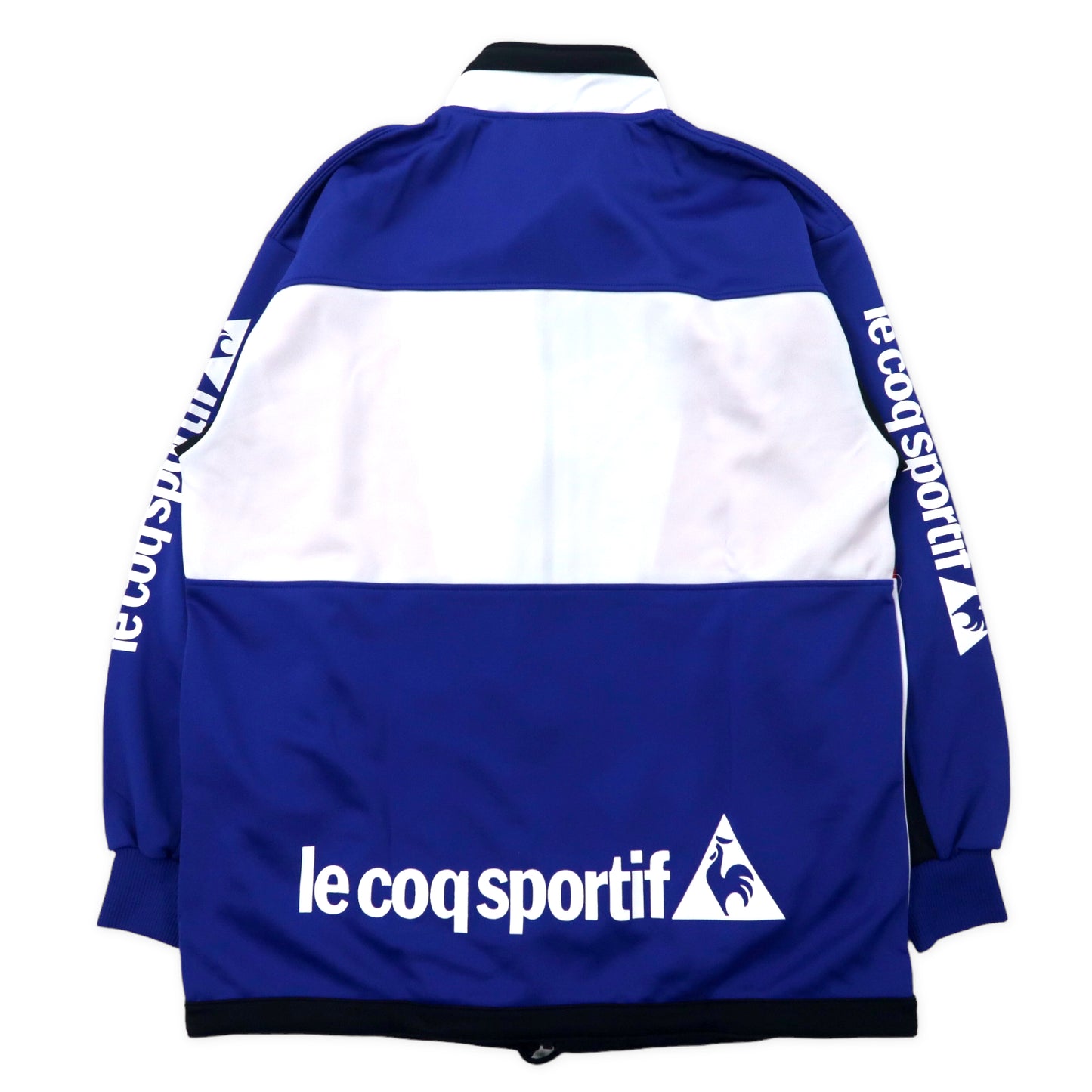 le coq sportif 90年代 トラックジャケット ジャージ L ブルー ポリエステル 袖ロゴ ビッグサイズ 日本製 未使用品
