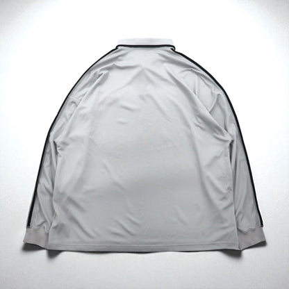 adidas Originals Adicolor Rugby Polo Jersey, Size XL, Gray Polyester, Trefoil Logo, 3-Stripes, HK9900