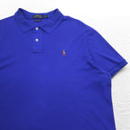 POLO RALPH LAUREN Pima Soft Touch Polo Shirt, XL, Blue, Cotton, Small Pony Embroidery