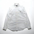 RALPH LAUREN Classic Fit Oxford Button-Down Shirt, Size M, White Cotton, Small Pony Embroidery