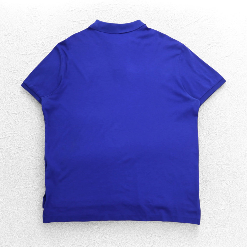 POLO RALPH LAUREN Pima Soft Touch Polo Shirt, XL, Blue, Cotton, Small Pony Embroidery