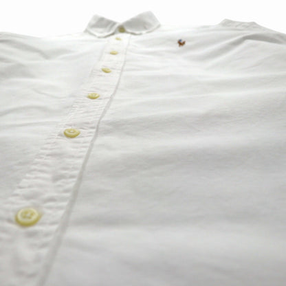 RALPH LAUREN Classic Fit Oxford Button-Down Shirt, Size M, White Cotton, Small Pony Embroidery