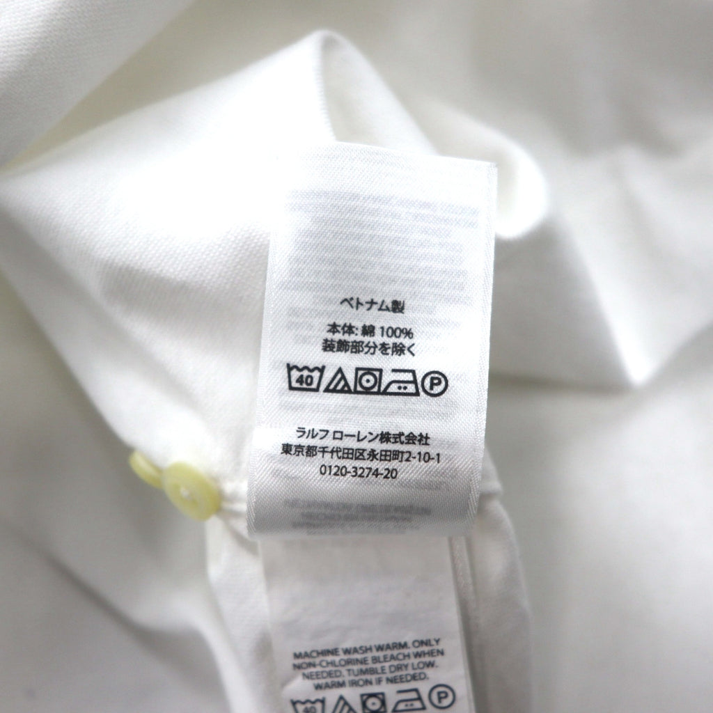 RALPH LAUREN Classic Fit Oxford Button-Down Shirt, Size M, White Cotton, Small Pony Embroidery