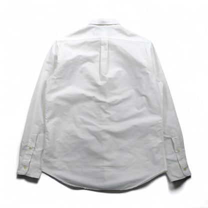 RALPH LAUREN Classic Fit Oxford Button-Down Shirt, Size M, White Cotton, Small Pony Embroidery