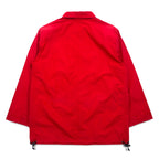 Aquasqutum Utility Coverall Balmacaan Coat M Red Double Zip Drawcord Made in Japan