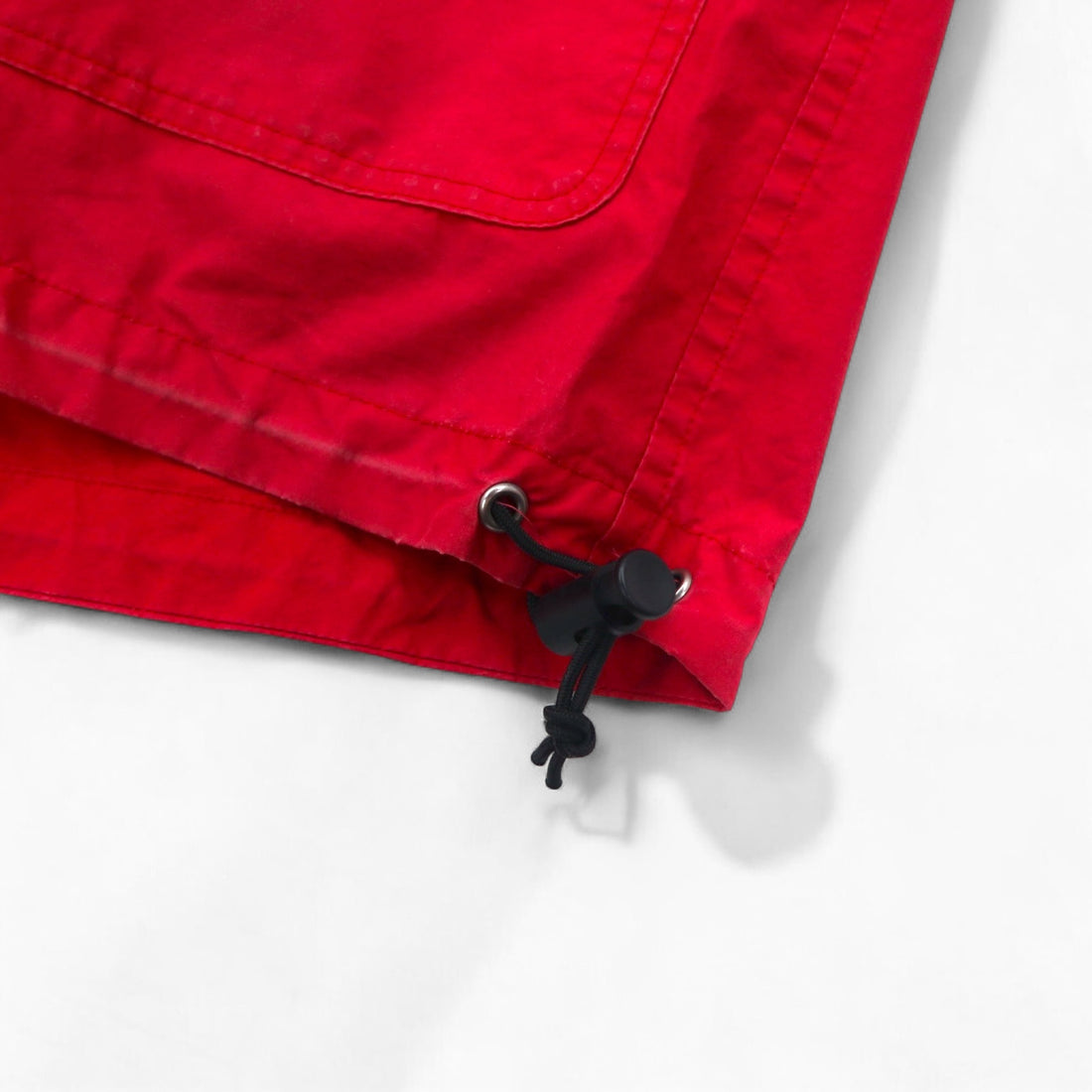 Aquasqutum Utility Coverall Balmacaan Coat M Red Double Zip Drawcord Made in Japan