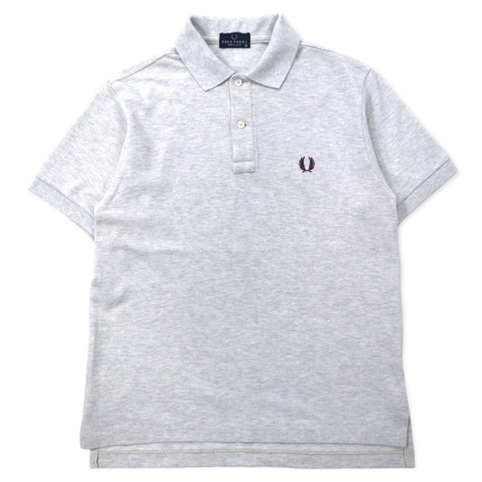 日本然リトテ-古着オンライン-FRED PERRY ポロシャツ M グレー コットン ワンポイントロゴ 日本製-FRED PERRY Polo Shirt M Gray Cotton One Point Logo Japan Made