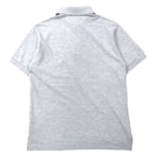 FRED PERRY Polo Shirt M Gray Cotton One Point Logo Made in Japan