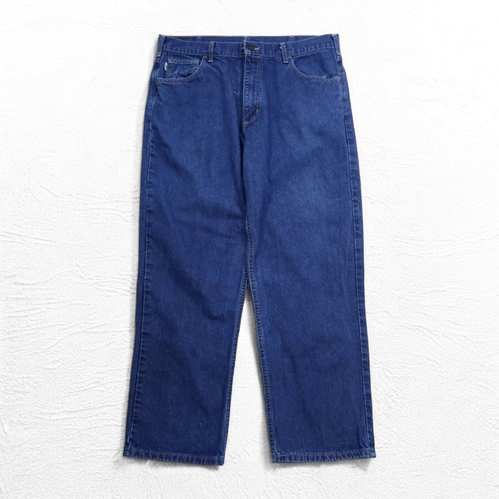 Carhartt USA Made FR Flame Resistant Denim Pants L Indigo Blue UFCW FRB100DNM