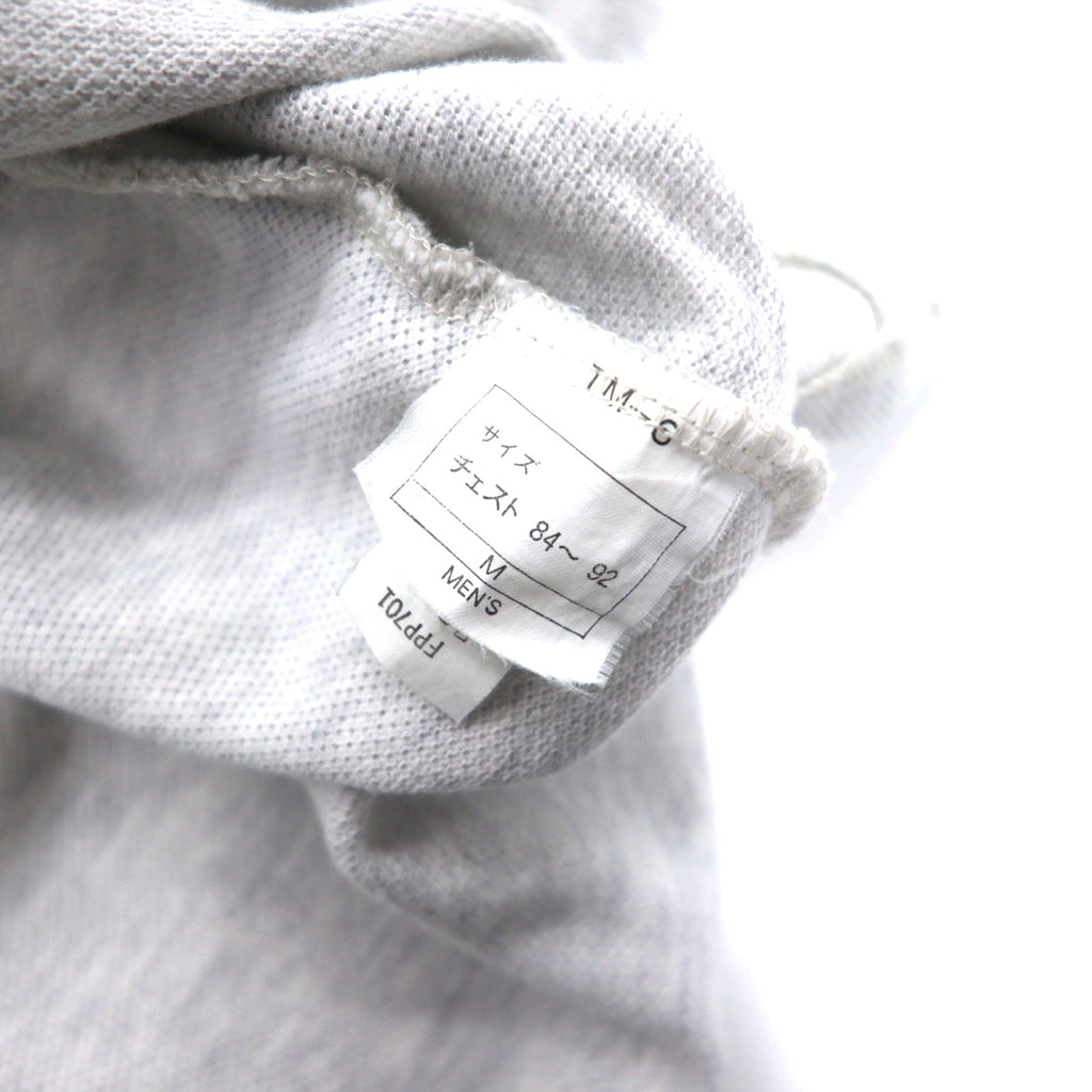 FRED PERRY Polo Shirt M Gray Cotton One Point Logo Made in Japan