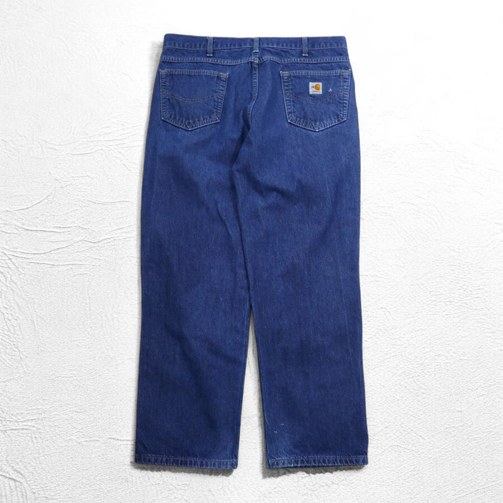 Carhartt USA Made FR Flame Resistant Denim Pants L Indigo Blue UFCW FRB100DNM