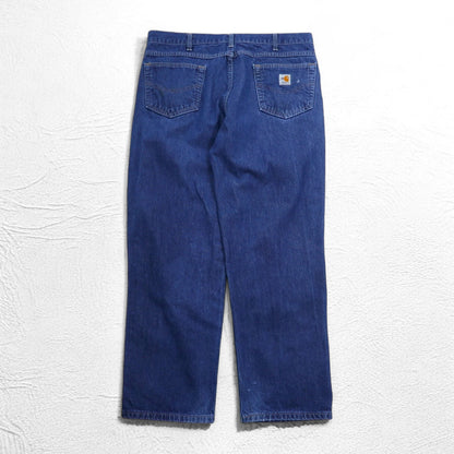 Carhartt USA Made FR Flame Resistant Denim Pants L Indigo Blue UFCW FRB100DNM