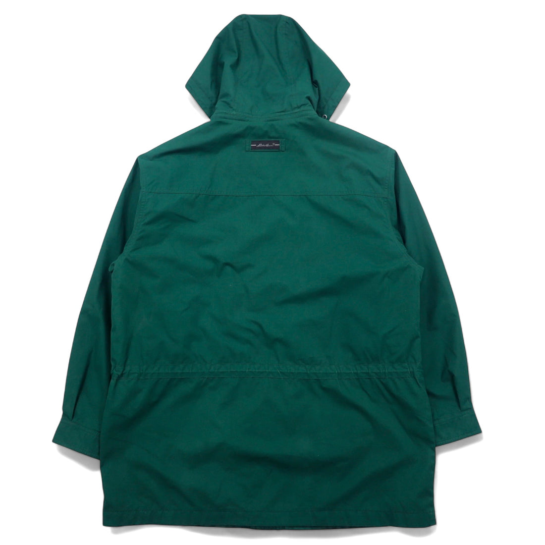 Eddie Bauer 90s 65/35 Cross Mountain Parka L Green Polyester Cotton Fleece Liner Drawstring Double Zip