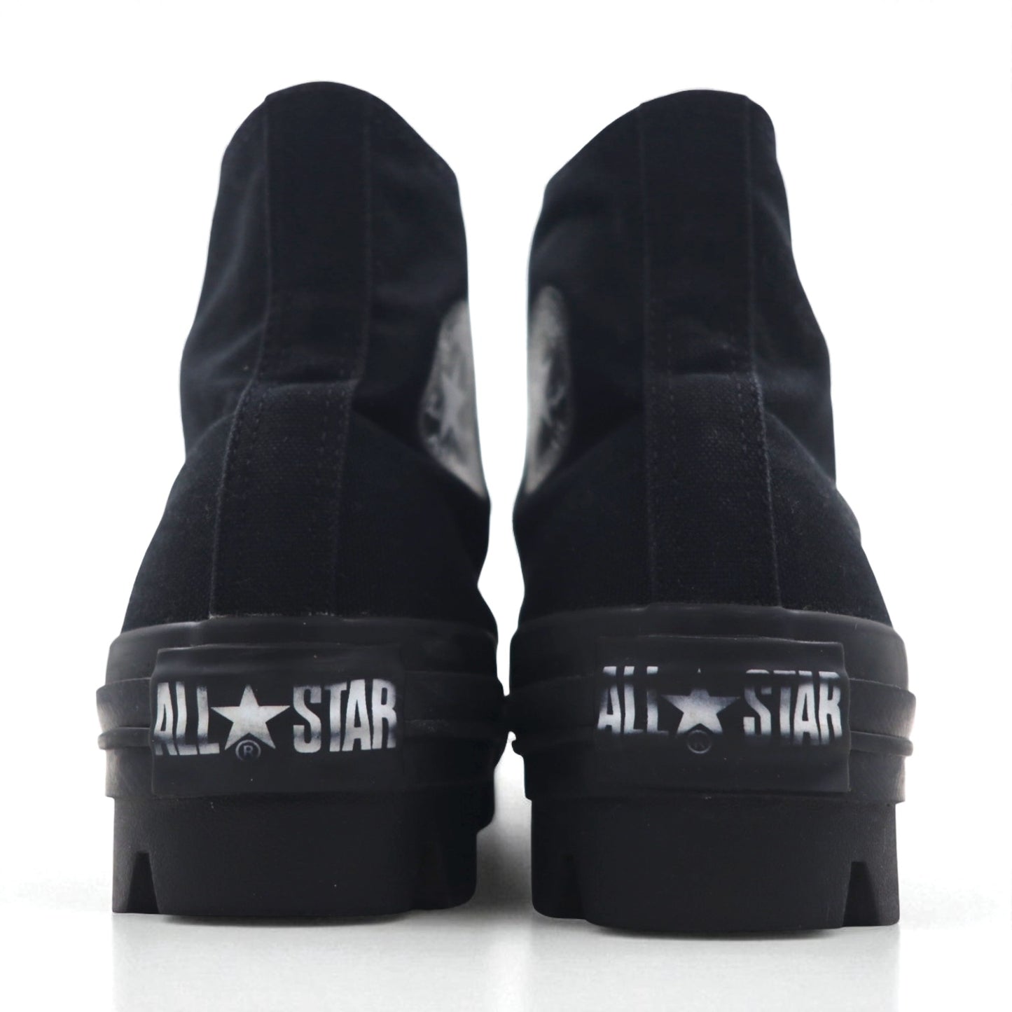 CONVERSE All Star Chunk Hi Sneakers, Size 27cm, Black Canvas, 1SD759