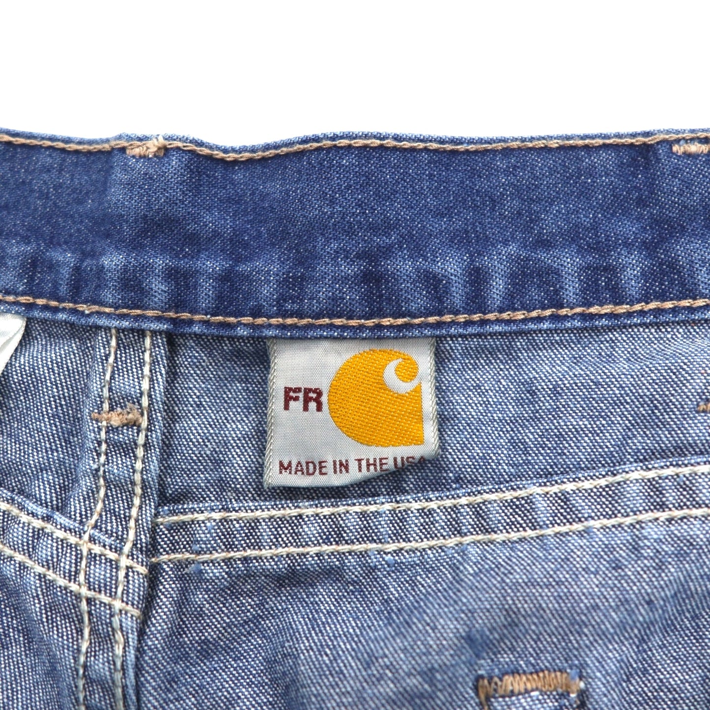 Carhartt USA Made FR Flame Resistant Denim Pants L Indigo Blue UFCW FRB100DNM