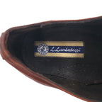 L.Lambetazzi イタリア製 Uチップ ダービーシューズ ドレスシューズ 27cm ブラウン レザー 外羽根