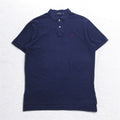POLO RALPH LAUREN Polo shirt L Navy Cotton Pique Small pony embroidery