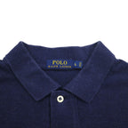 POLO RALPH LAUREN Polo shirt L Navy Cotton Pique Small pony embroidery